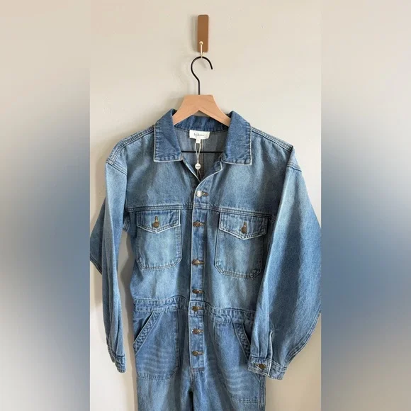 Bohme Long Sleeve Denim Jumpsuit - Picture 3 of 4